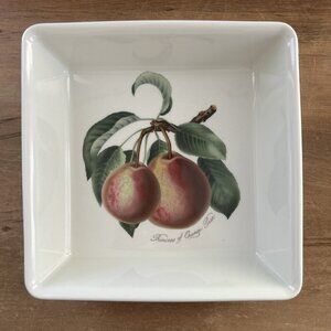 Portmeirion Pomona Collection 10” Square Baking Dish Princess Of Orange Pear